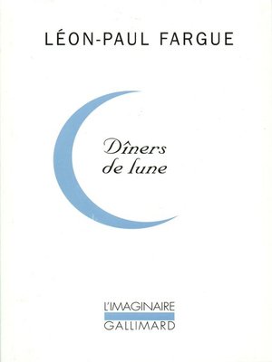 cover image of Dîners de lune